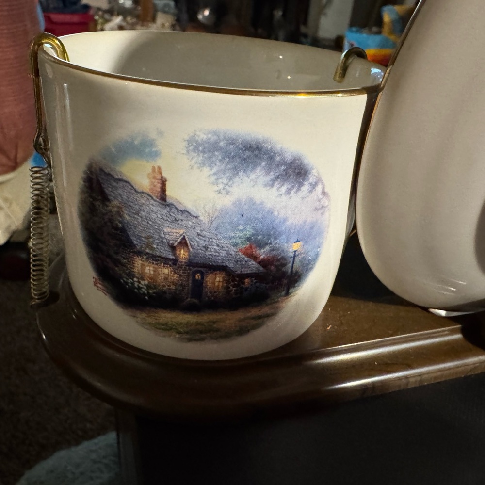 Charming Cottage Scene Ceramic Mug